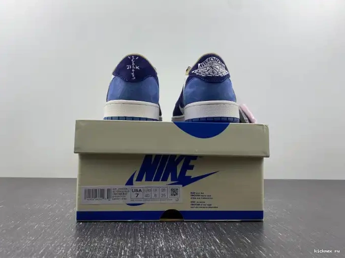 Rep MAX SCOTT X JORDAN 1 CUSTOM AIR TRAVIS DM7866-808 0605